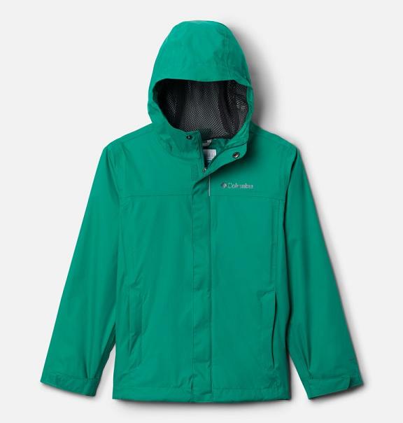 Columbia Watertight Waterproof Jacket Green For Boys NZ37485 New Zealand